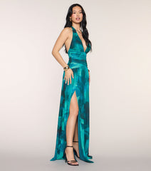 Katana Abstract A-Line Formal Dress