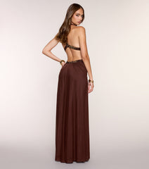 Penelope Mesh Rhinestone Formal Dress