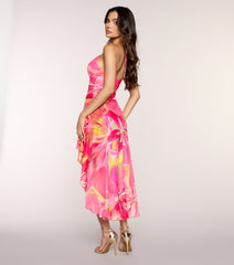 Paradise In Floral Midi Dress
