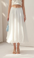 Pleated Midi Skirt