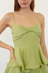 Adina Tiered Ruffle Midi Dress
