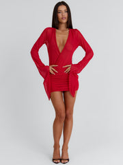 JOLENE MINI DRESS RED