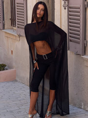 CHEYENE CAPRI PANTS BLACK
