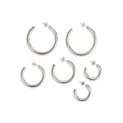 LIOR 3 PAIR EARRING SET SILVER