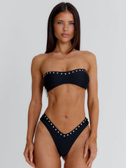 LORENIA BIKINI TOP BLACK