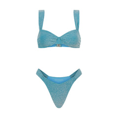 MALTA TOP TEAL SHIMMER