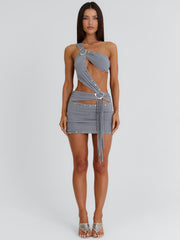 MOORENA MINI DRESS GREY