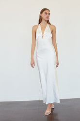 NIA Otis Satin Maxi Dress