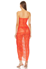 Strapless Lace Bodycon Dress