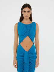Bateau Drape Disconnect Tank Dress