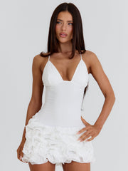 YESENIA MINI DRESS WHITE