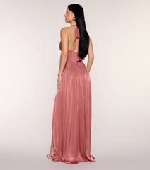 Malinda Satin A-Line Formal Dress