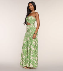 Coconut Coast Cutout Maxi Dress