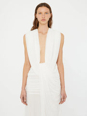 Ripple Drape Gown