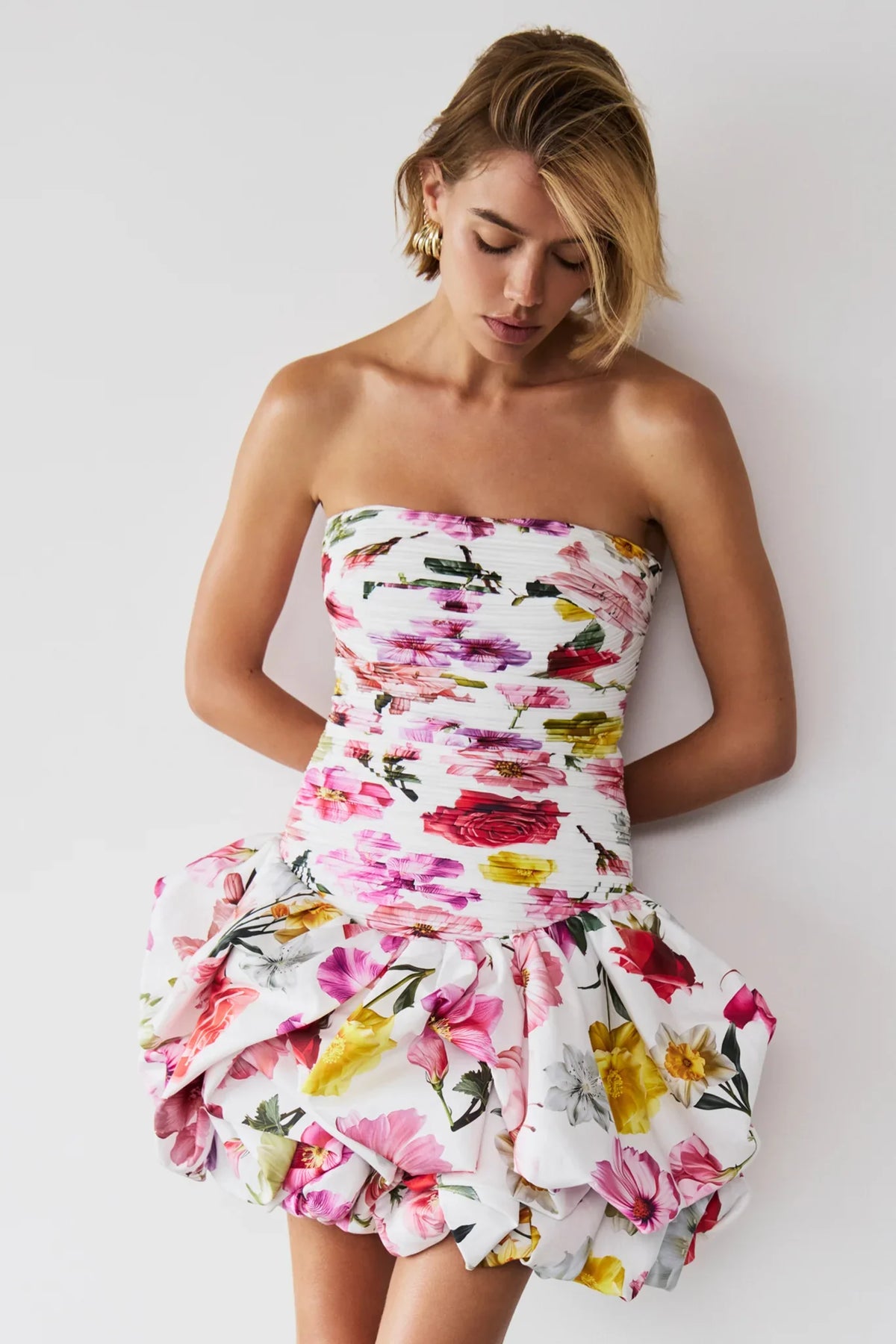 Violette Bubble Hem Mini Dress