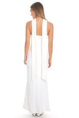 Of The Night Twist Bust Maxi Dress White