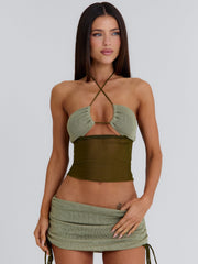 AUBRI SHORTS KHAKI