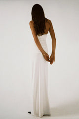 High-Neck Tank-Style Scarf-Detail Bodycon Dress
