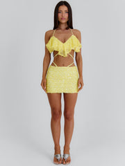 EMARI MINI SKIRT YELLOW
