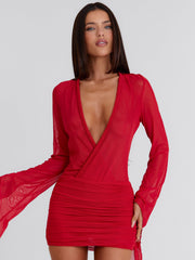 JOLENE MINI DRESS RED