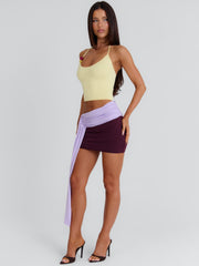 KENLEY MINI DRESS YELLOW AND PURPLE