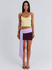 KENLEY MINI DRESS YELLOW AND PURPLE