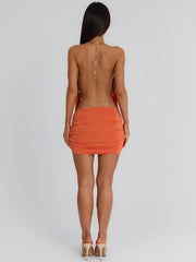 KLOEY MINI DRESS ORANGE