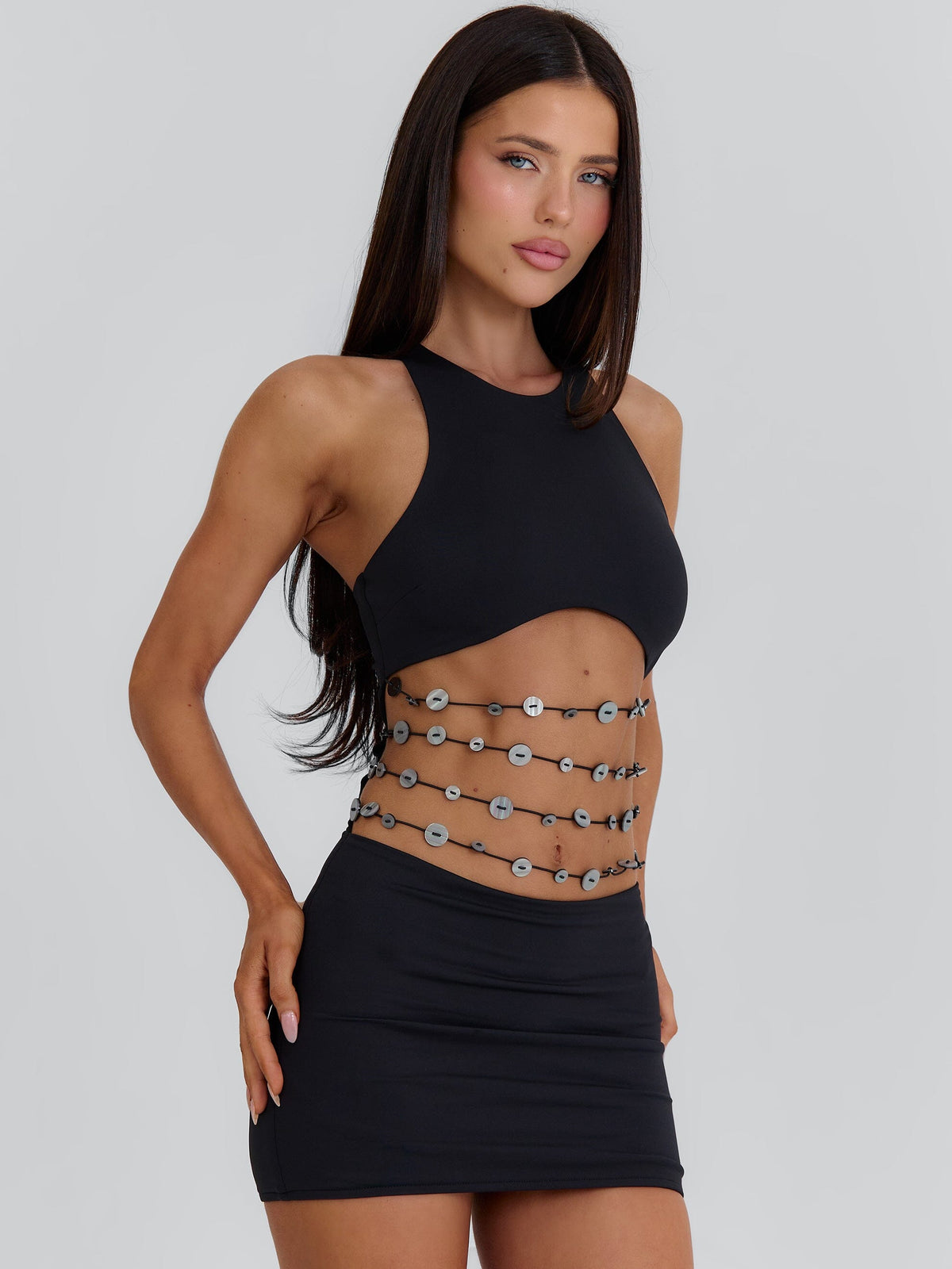 MEGHAN MINI DRESS BLACK
