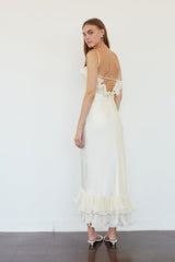 Melanie Ruffle Midi Dress