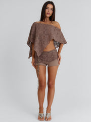 REECE LONGLINE TOP TAUPE
