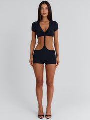 RENAE PLAYSUIT BLACK