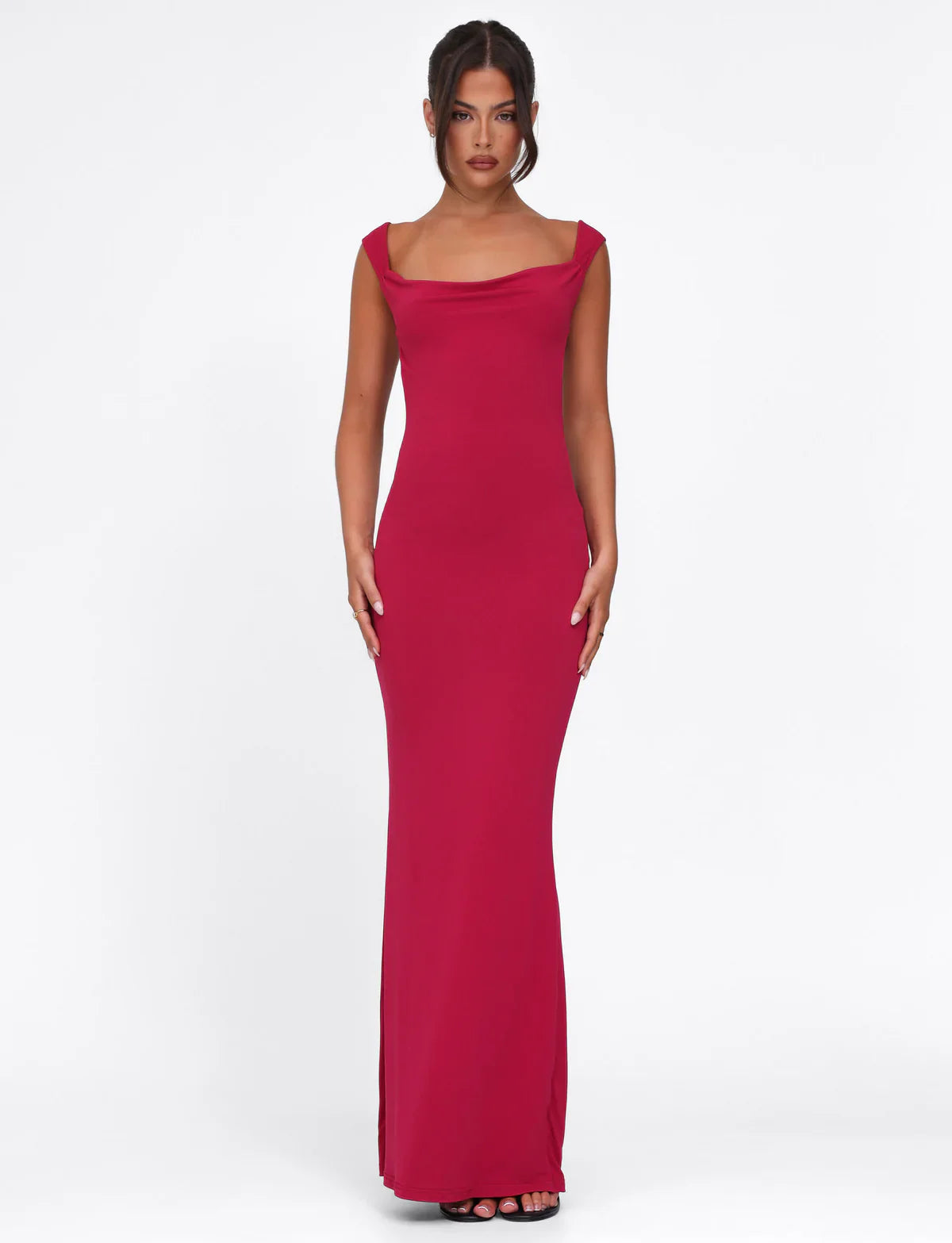 Spaghetti Strap Backless Bodycon with Bow Detail Dress