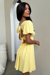Whitney Mini Dress - Baby Yellow